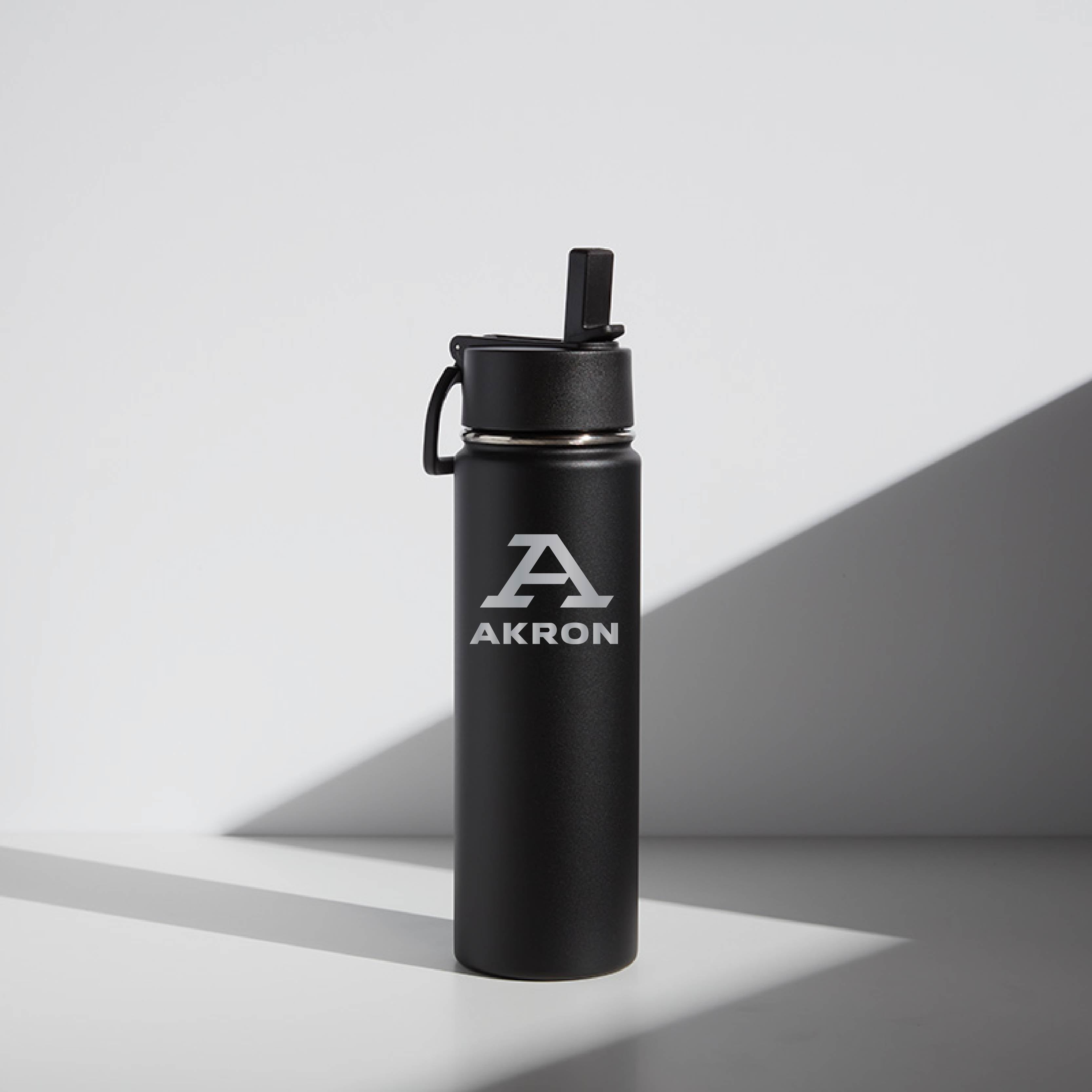 22 oz WATR Bottle University of Akron "Block A"