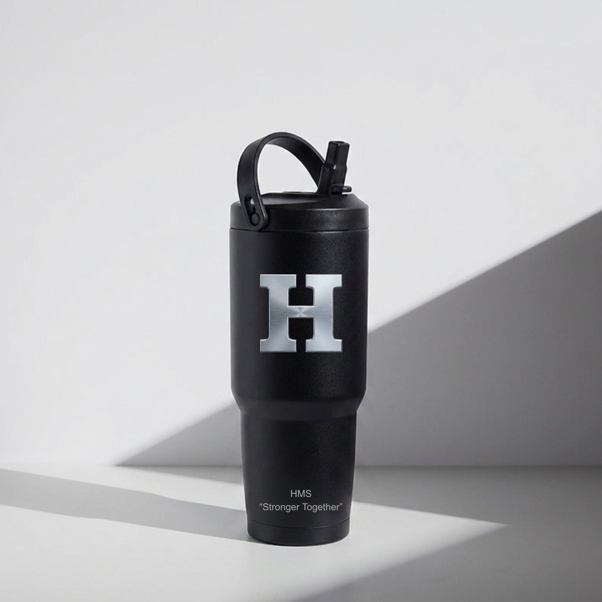 Highland Hornet Block H "Stronger Together" 32 oz Insulated Tumbler with Straw