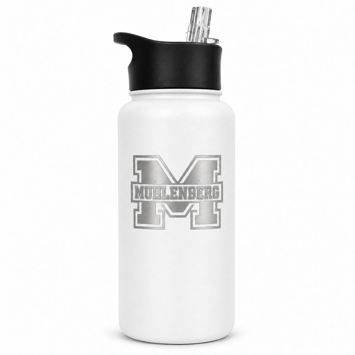 Muhlenberg Muhls Block "M-Muhlenberg" 32 oz.White Water Bottle
