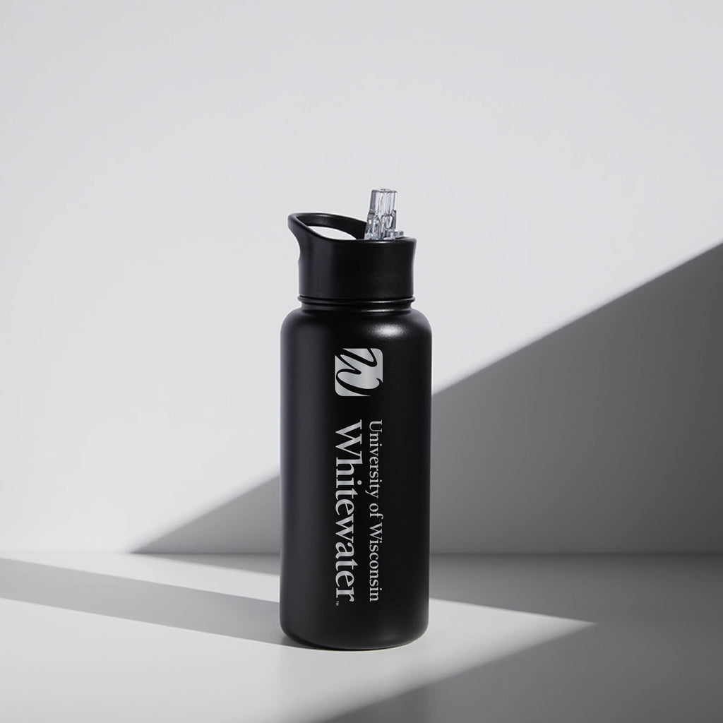 WHITE WISCONSIN 32oz. WATER BOTTLE main image 1