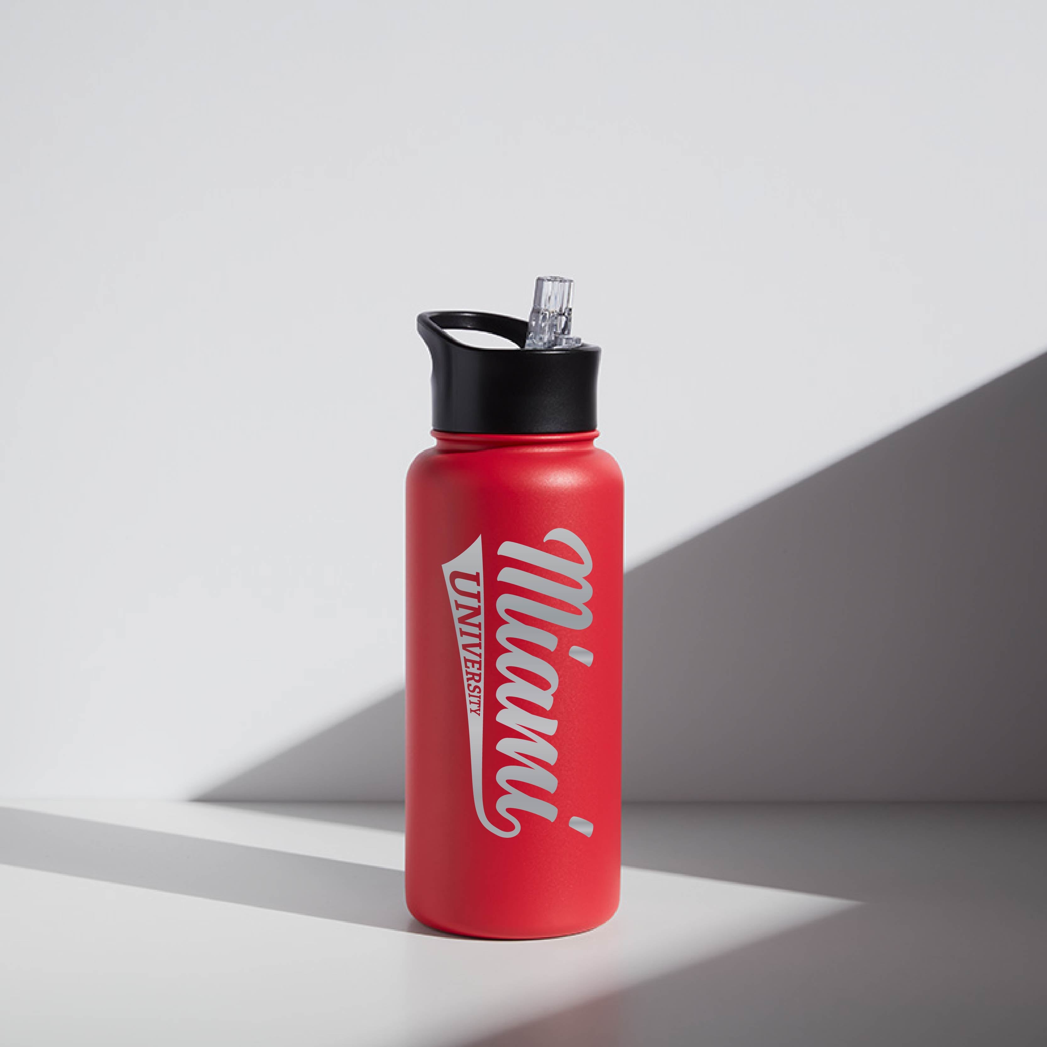 32 oz WATR Bottle Miami University "Script Miami"