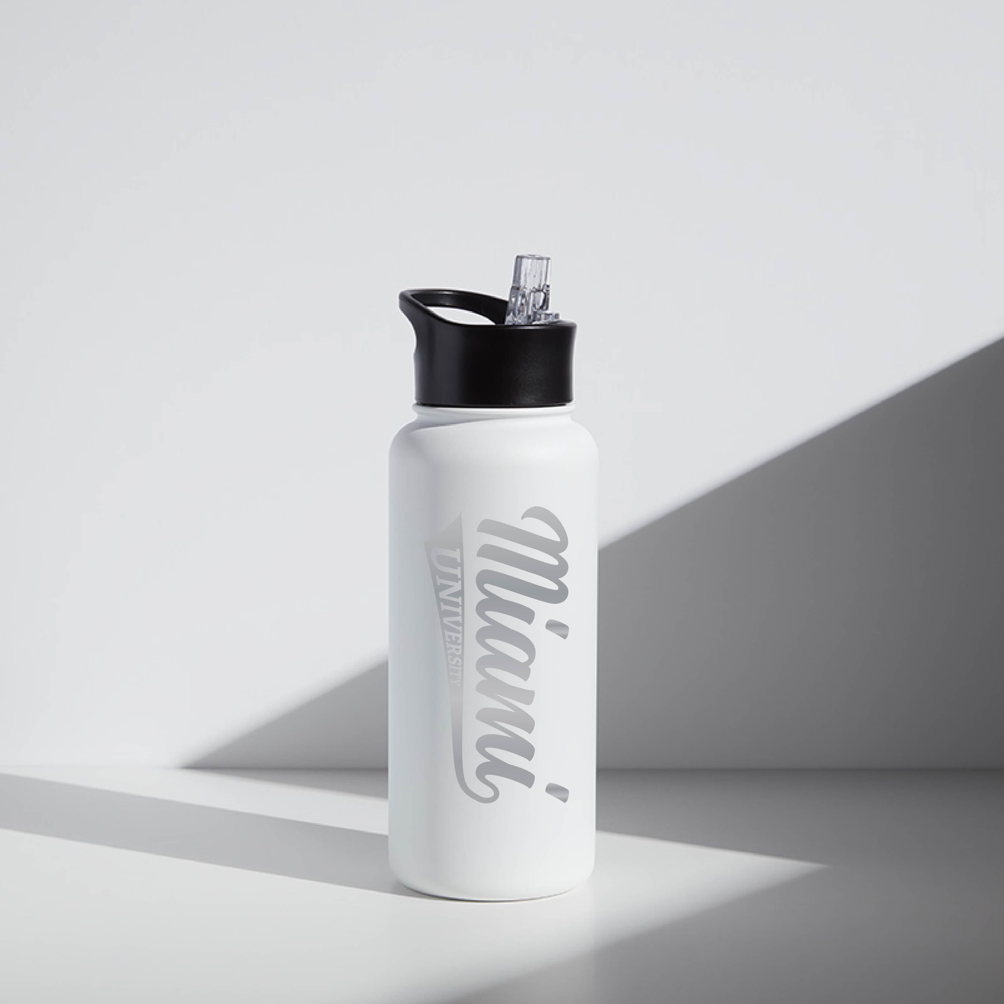 32 oz WATR Bottle Miami University "Script Miami"