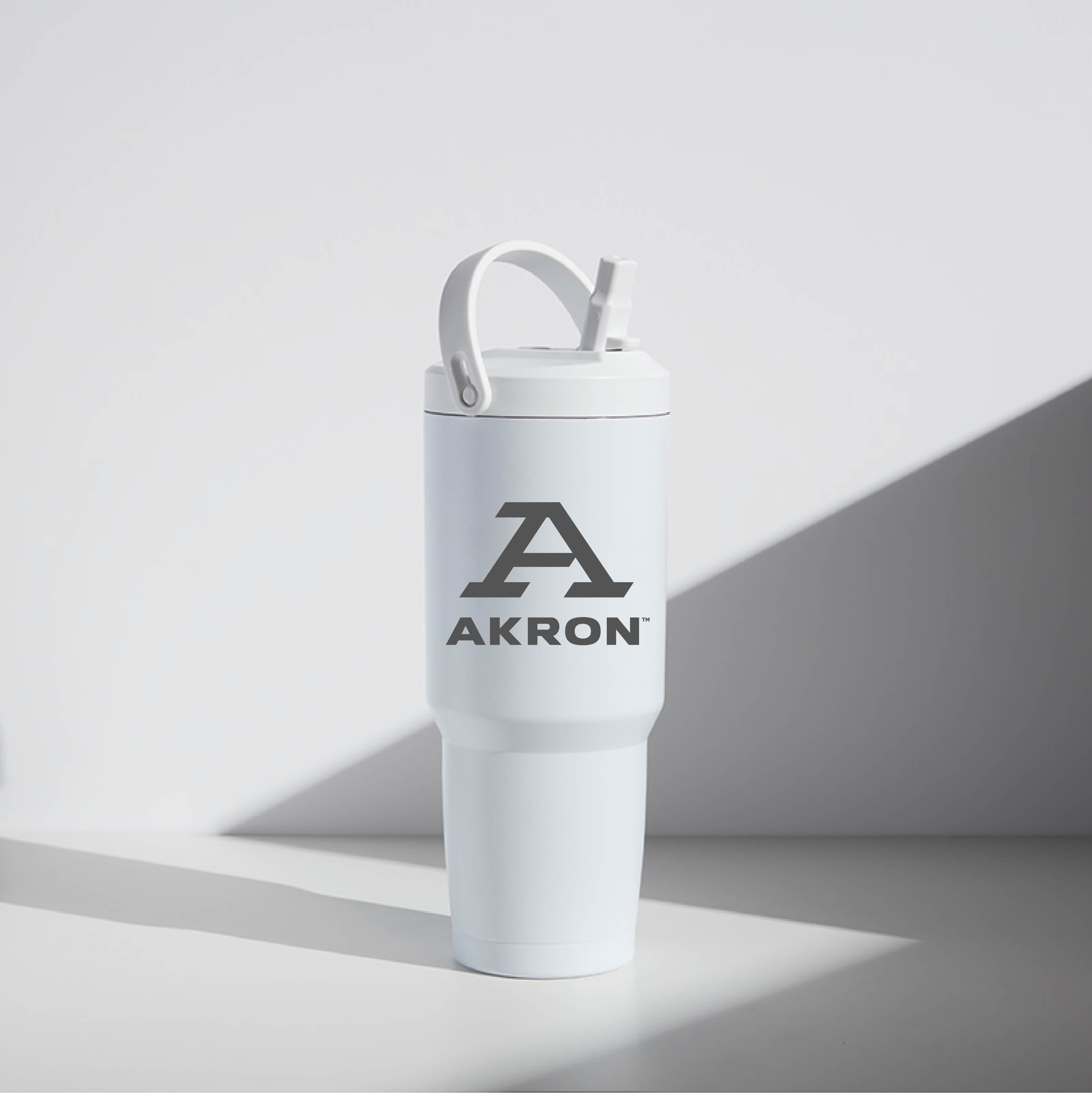 32 oz WATR Tumbler University of Akron Block A