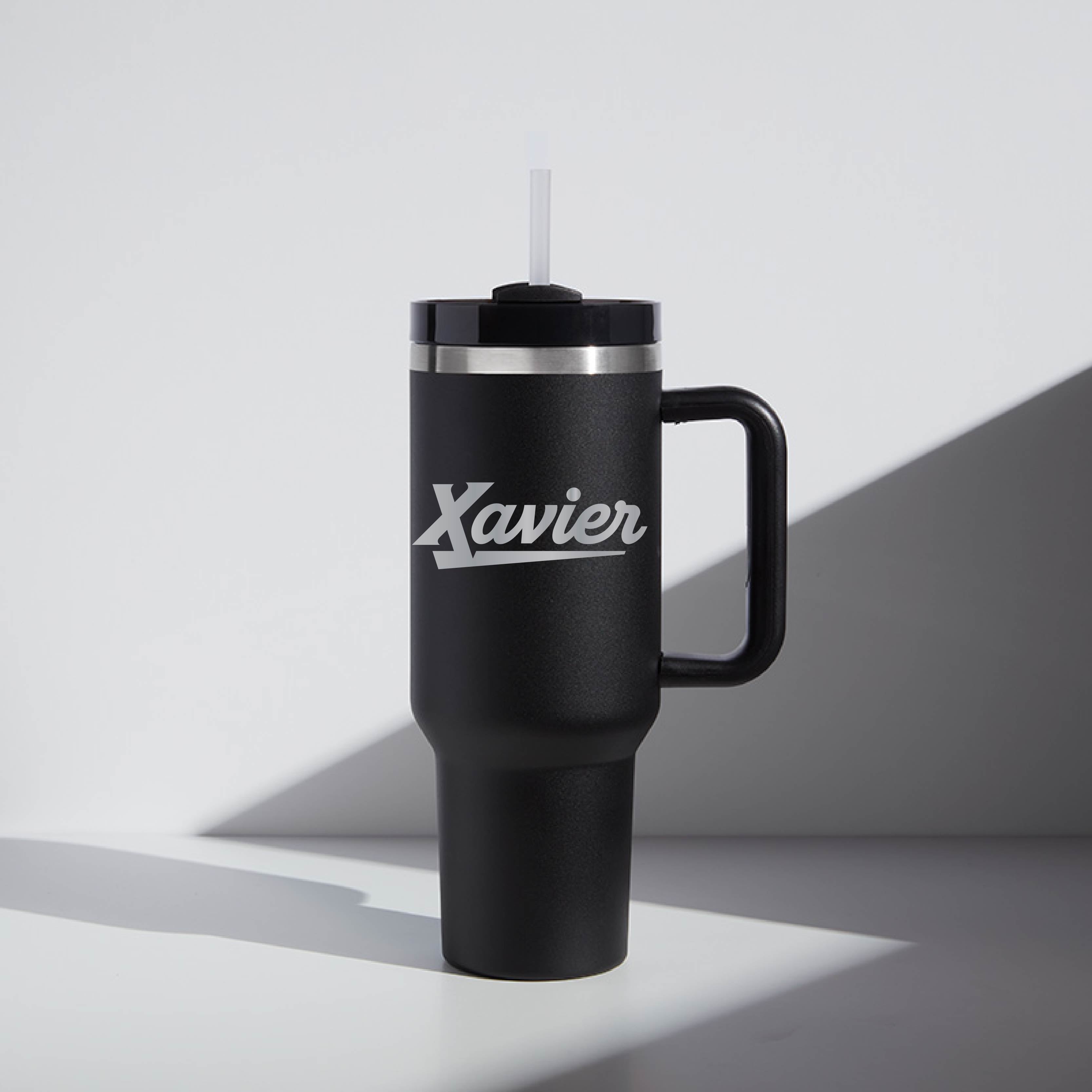 40 oz WATR Tumbler Script Xavier