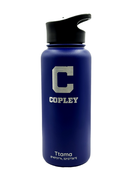 Copley Indians  "Block C" 32 oz. Ripple Bottle