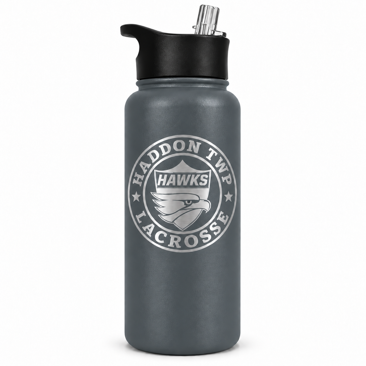 Haddon Lacrosse 32oz Water Bottle (Red)