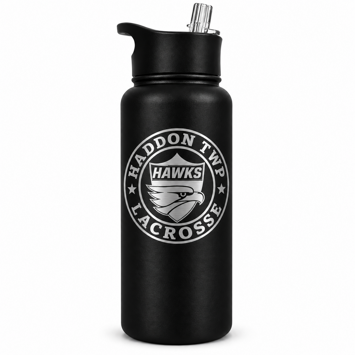 Haddon Lacrosse 32oz Water Bottle (Red)