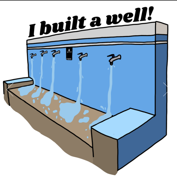 I built a well! sticker