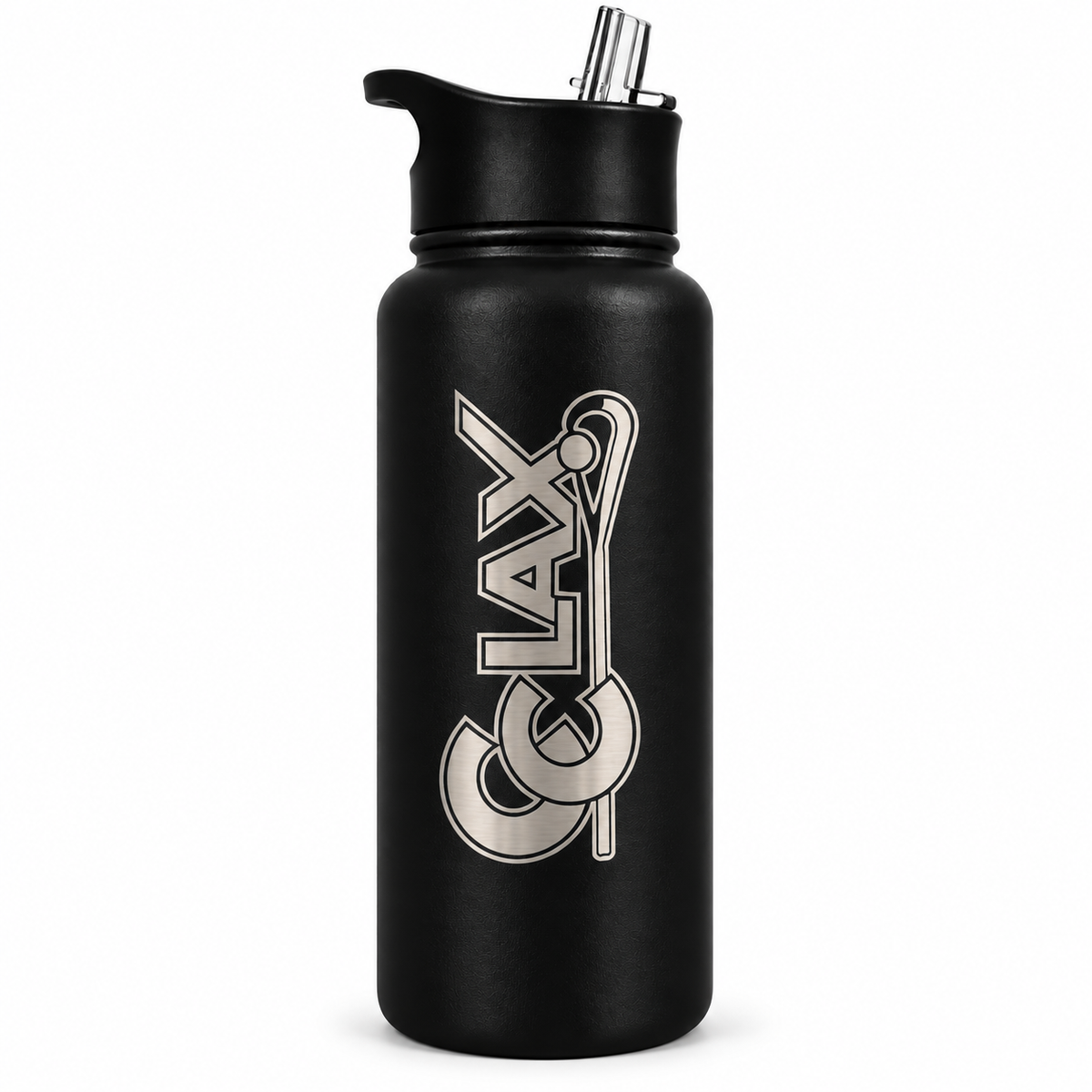 Chesapeake Club Lacrosse 32oz Water Bottle (Black)
