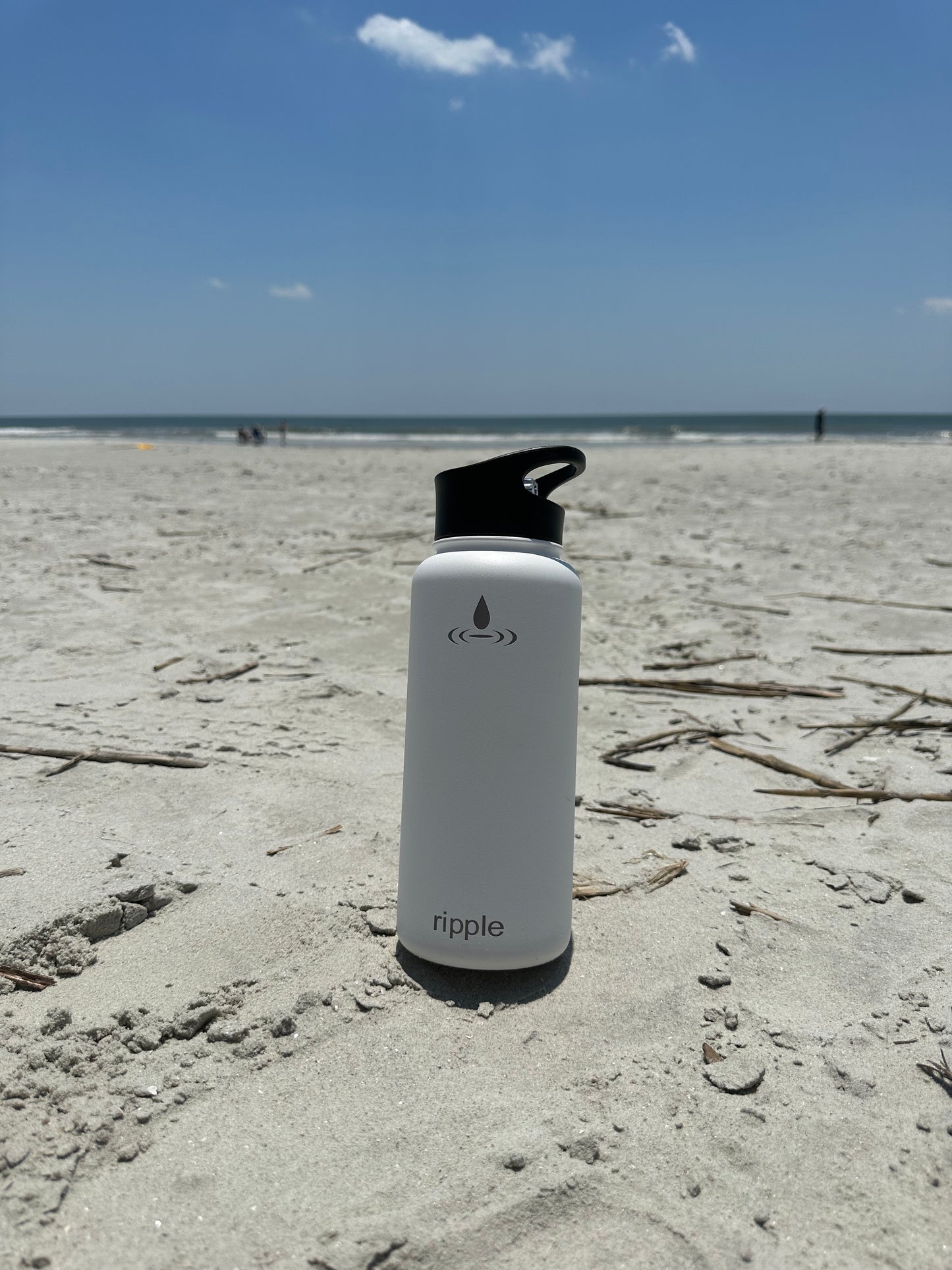 white ripple bottle