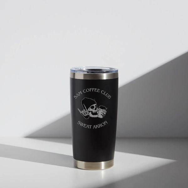 20 oz Custom SWEAT 5:00 Coffee Club Stainless Steel Tumbler