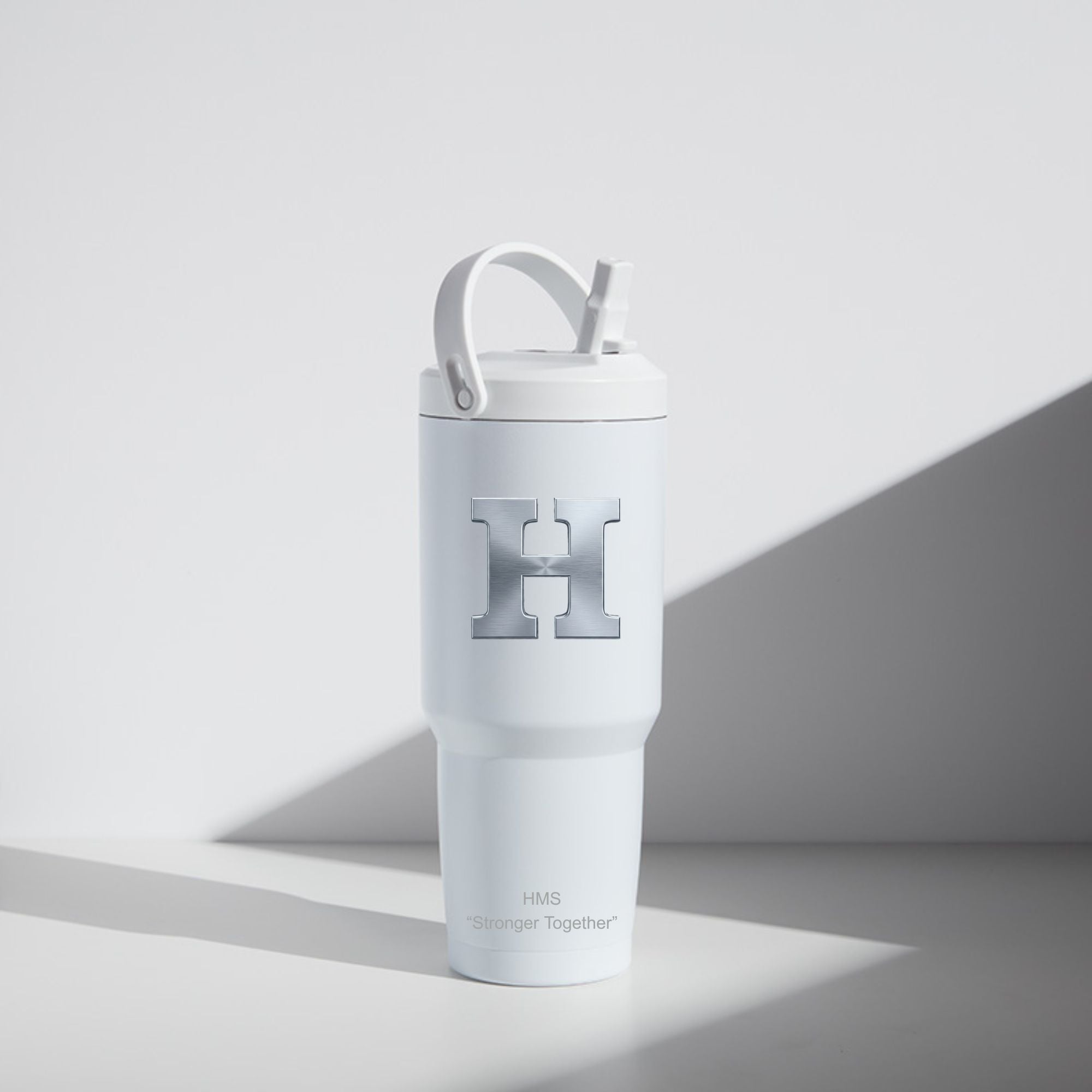 Highland Hornet Block H "Stronger Together" 32 oz Insulated Tumbler with Straw