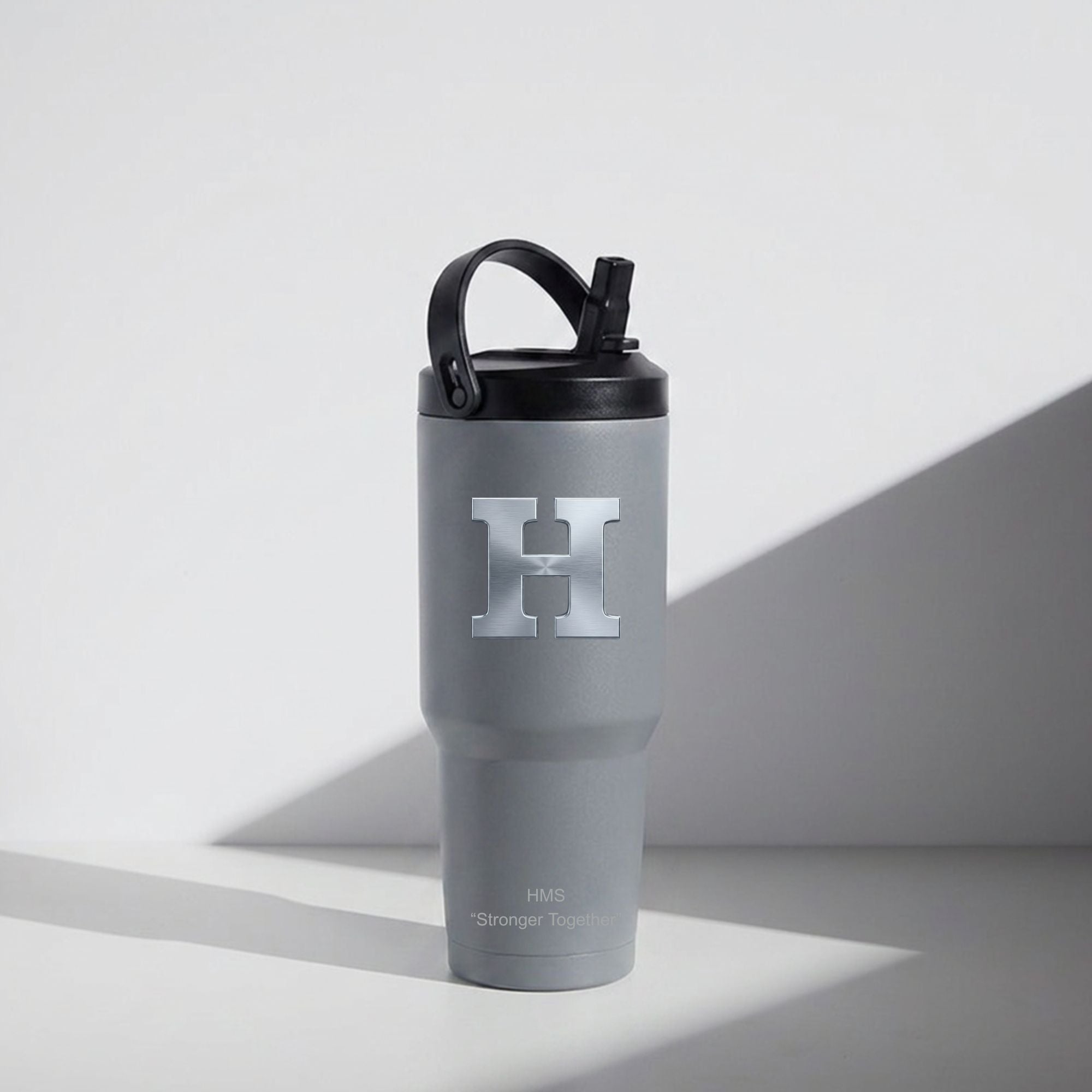Highland Hornet Block H "Stronger Together" 32 oz Insulated Tumbler with Straw