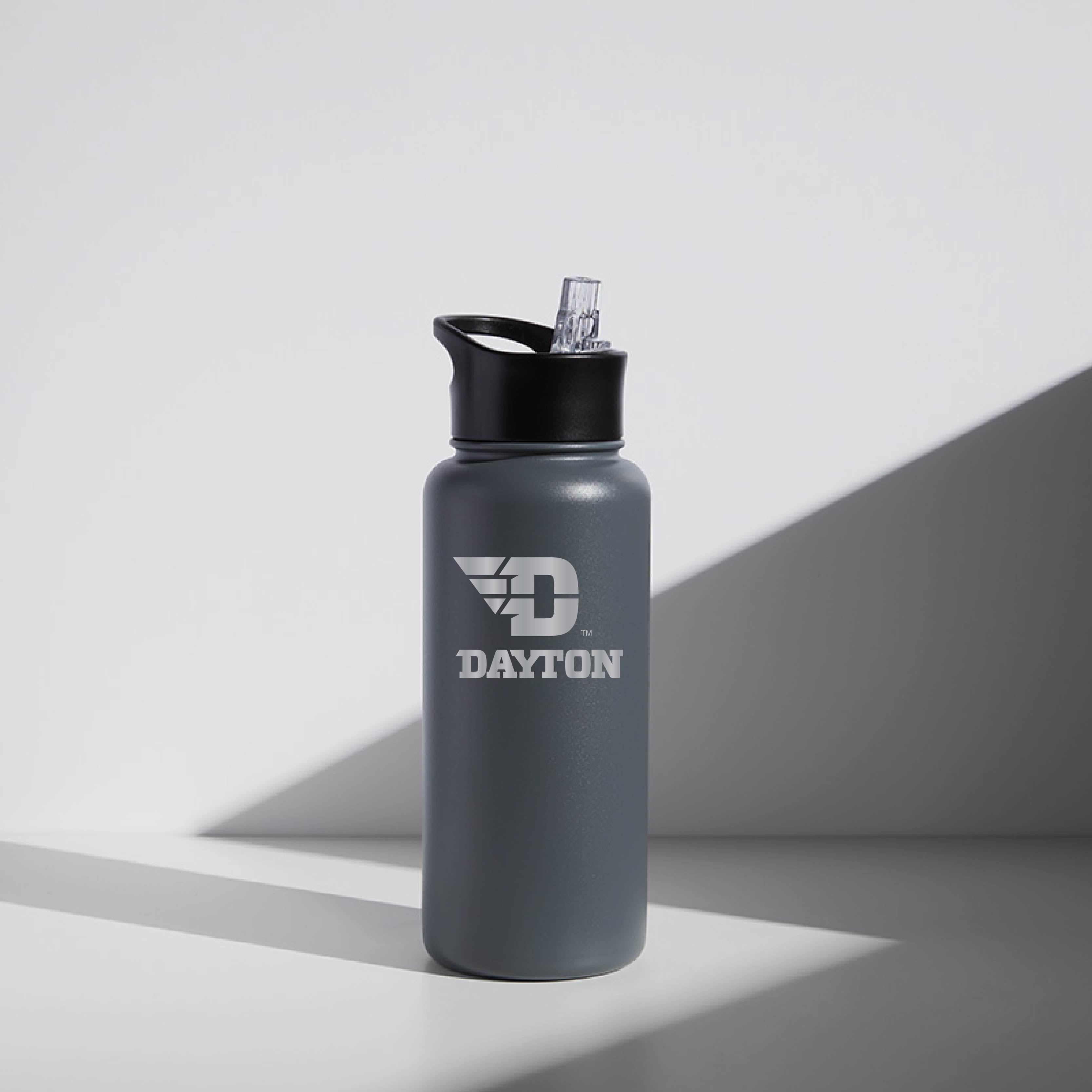 32 oz Water Bottle Dayton Flyers Flying D