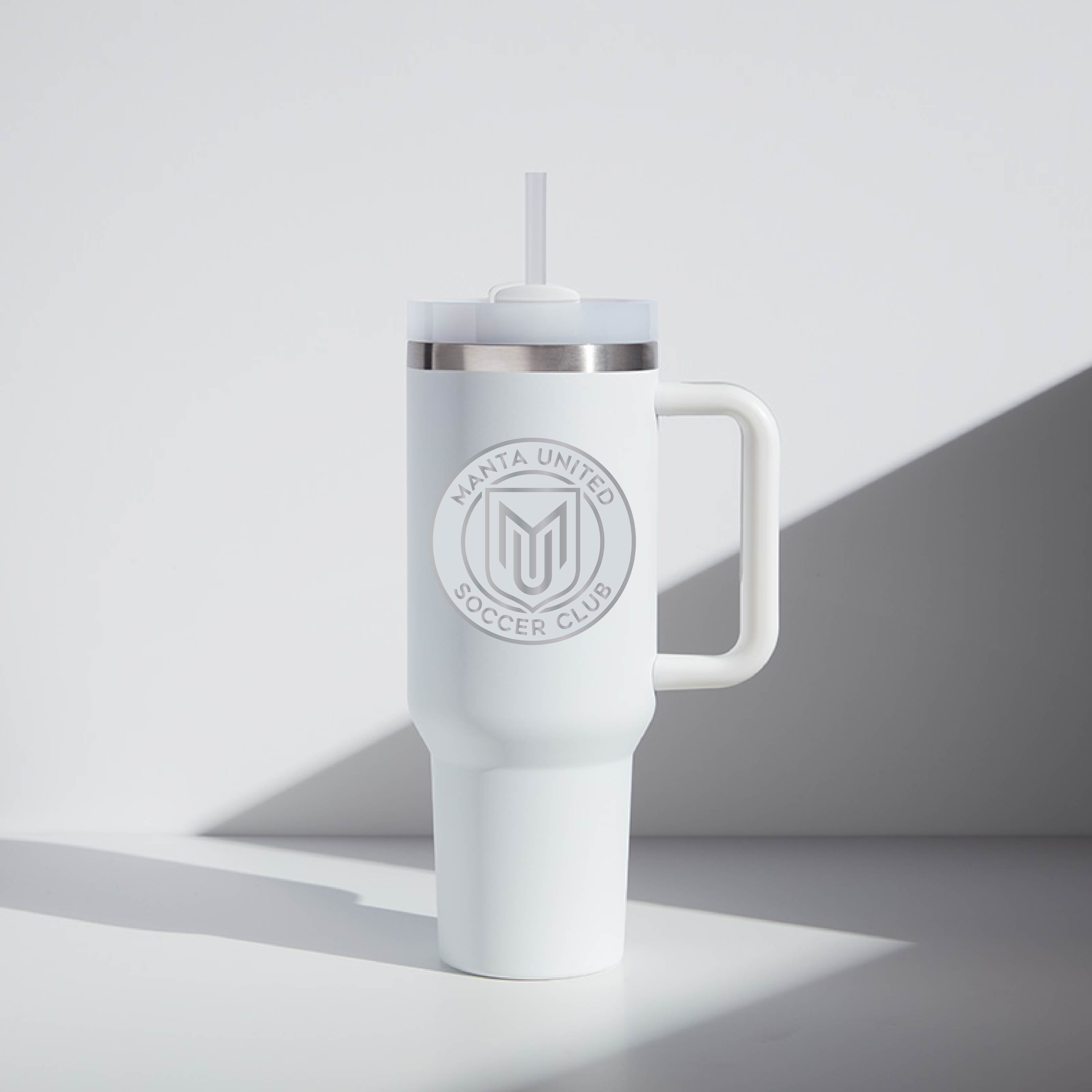 40 oz WATR Tumbler Manta United Circle Logo