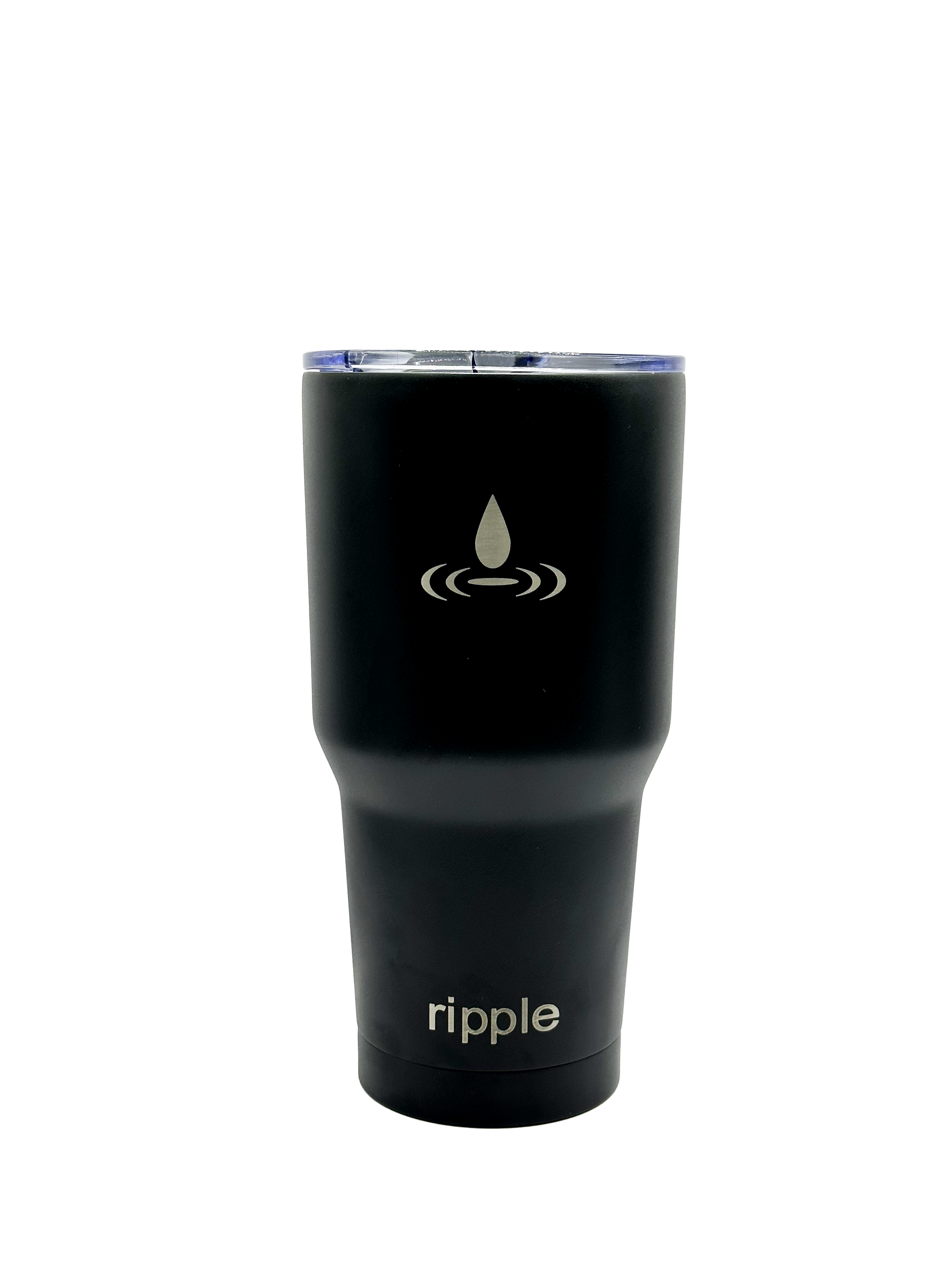 40oz Black Ripple Tumbler with Handle – We Are The Ripple