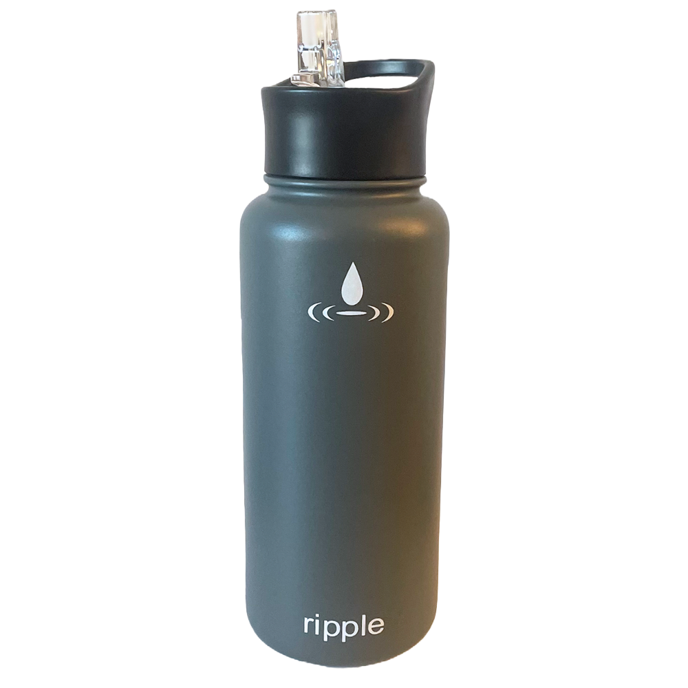 32 Oz. Navy Blue Ripple Bottle – We Are The Ripple