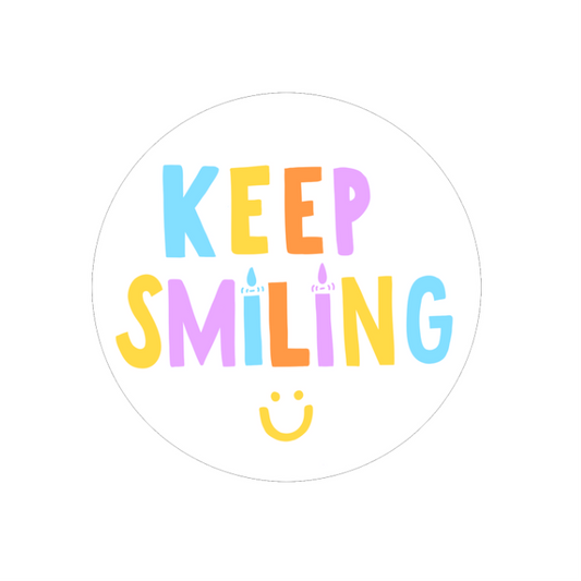 keep smiling sticker