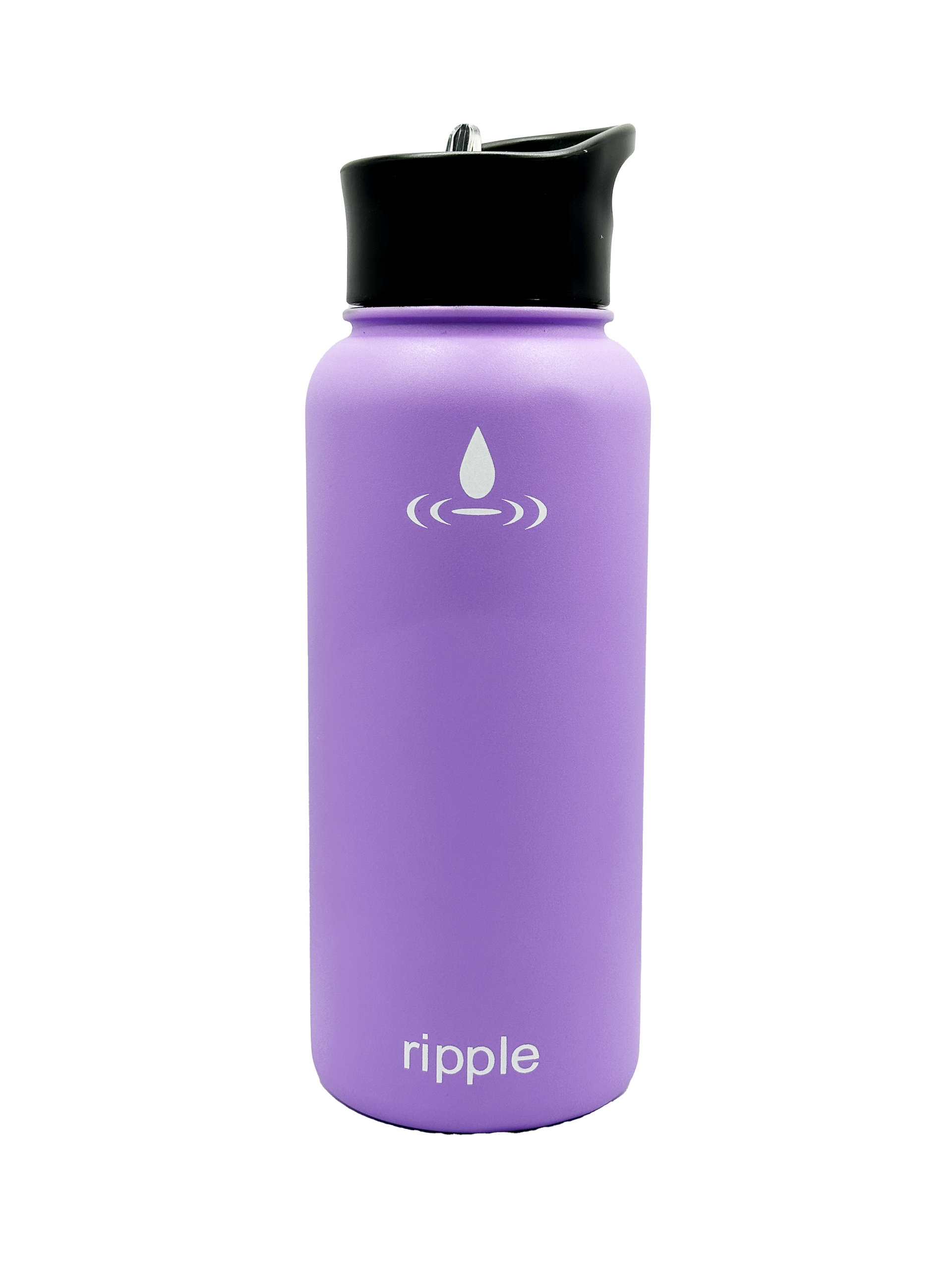 32 oz. Black Ripple Water Bottle – We Are The Ripple