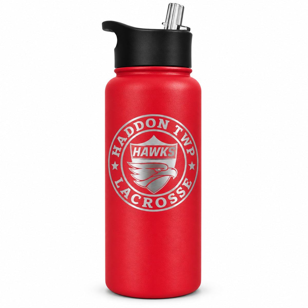 Haddon Lacrosse 32oz Water Bottle (Red)